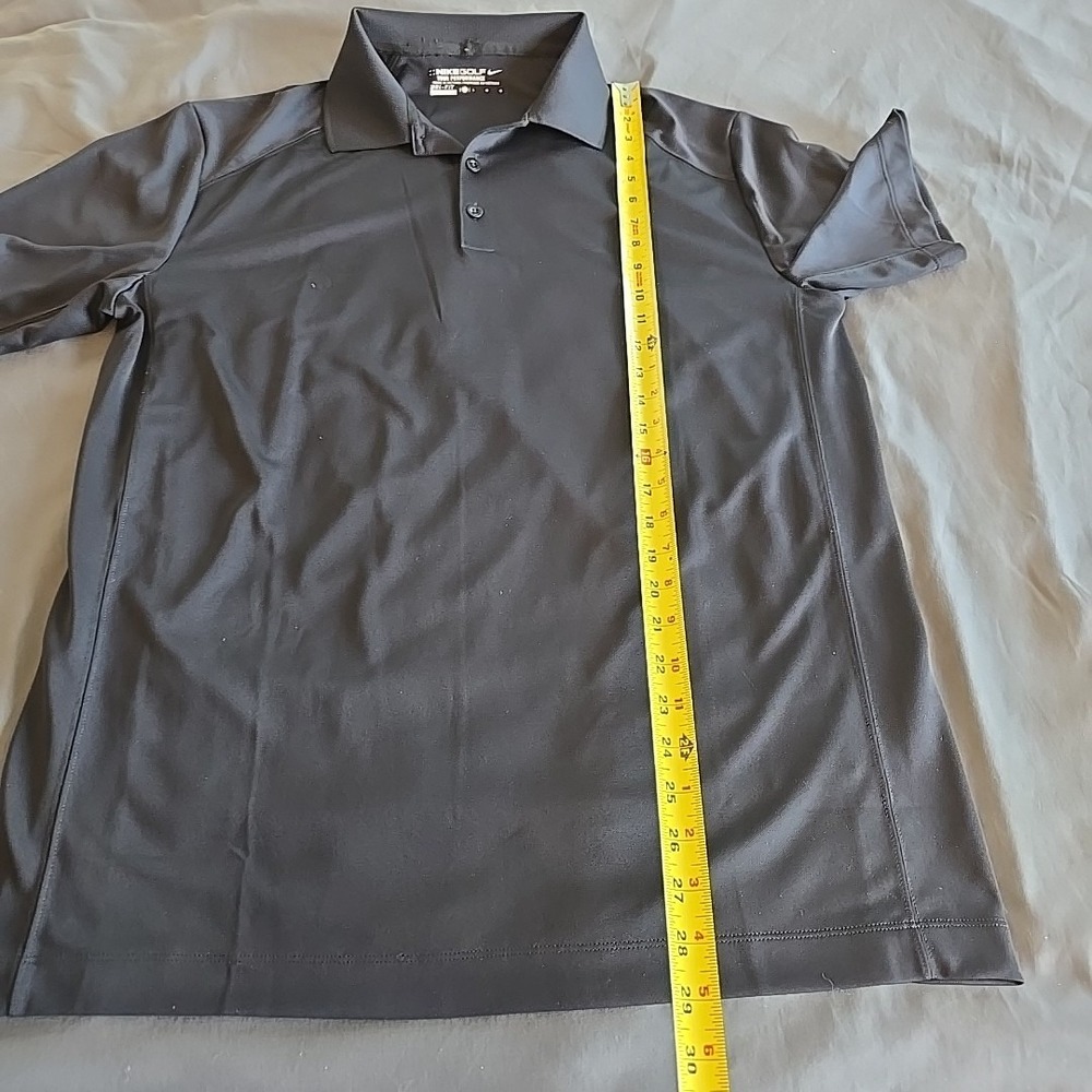 Nike Golf Tour Performance Dri-Fit Polo Shirt Mens L Black Moisture Wicking - Picture 10 of 13